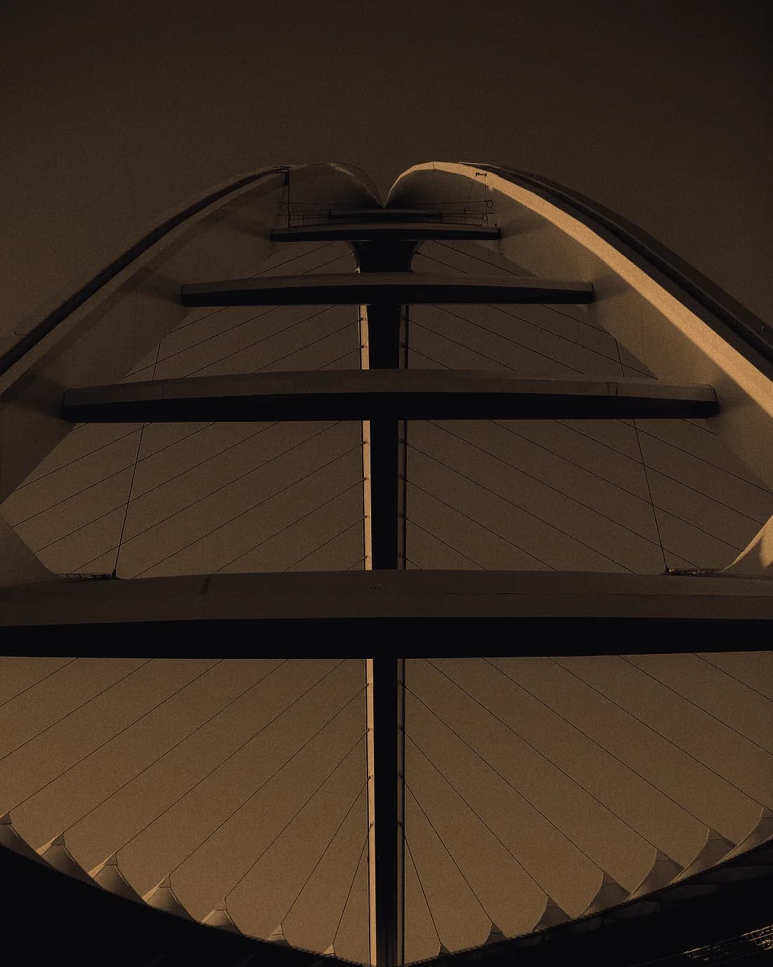 The arch of Moses Mabhida Stadium, Durban